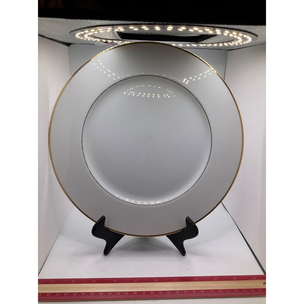 Vintage Sango China Dinner Plate - Savory 3724, 10.5 Inch, Gold Trim, Japan Made